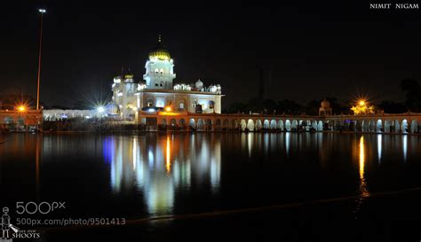 Bangla Sahib Gurudwara Night Shot... by Nimit Nigam / 500px