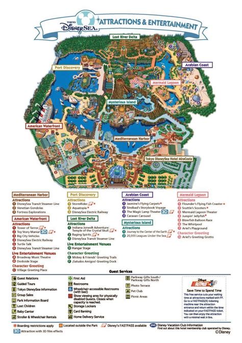 DisneySea Map | Guide for Tokyo DisneySea | Easy Japanese Recipes at ...