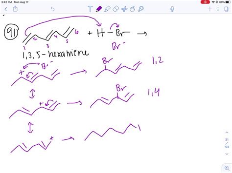 SOLVED:(a) Suggest a mechanism for the reaction of HBr with 2 ...