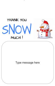 Winter themed thank you cards by Brylee Oberdorf | TPT