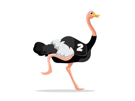 Ostrich Running Animation | 2d by Romi Kalathiya on Dribbble