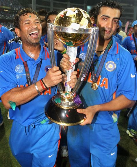 Sachin Tendulkar with ICC World Cup Trophy 2011 ~ Imagesforall