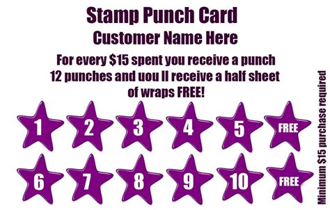 50+ Punch Card Templates - For Every Business (Boost Customer Loyalty) - Template Sumo | Loyalty ...