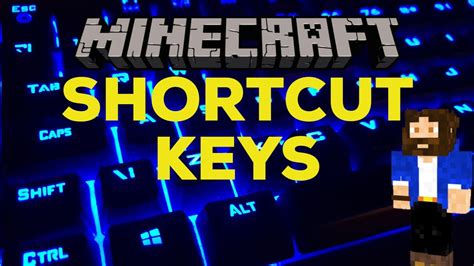 Minecraft Useful Shortcut Keys - YouTube