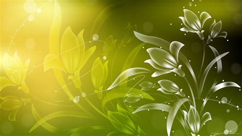 Green Flower Wallpaper - WallpaperSafari