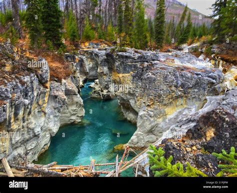 Marble Canyon, Kootenay River, British Columbia Stock Photo - Alamy