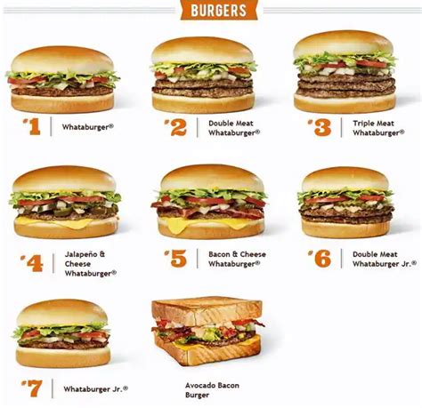 Menu De Whataburger