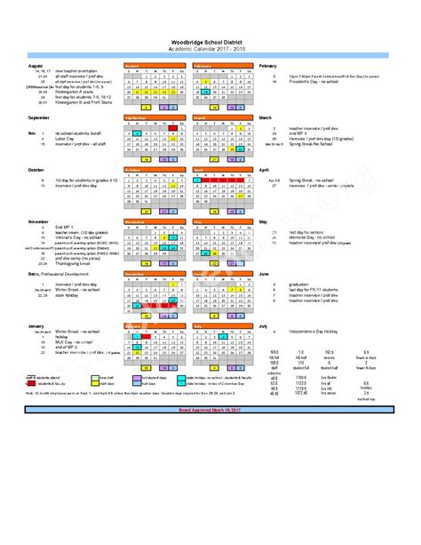 Woodbridge School District Calendar 2022 - Schoolcalendars.net