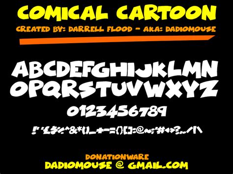 Comical Cartoon Font | dafont.com