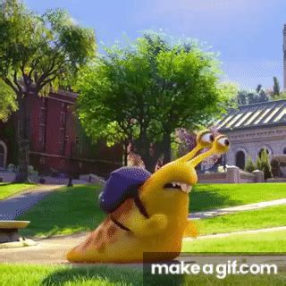 snail is running on Make a GIF