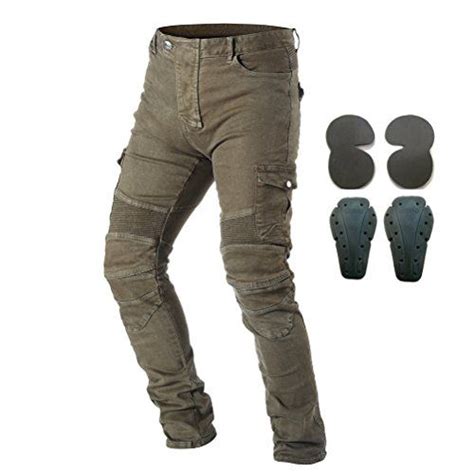 Takuey Men Motorcycle Riding Pants Denim Jeans Protect Pads Equipment ...