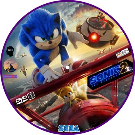 Sonic The Hedgehog 2 (2022) R1 Custom DVD Label - DVDcover.Com