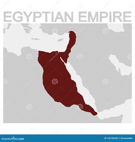 Map of the Egyptian Empire stock vector. Illustration of giza - 142756309