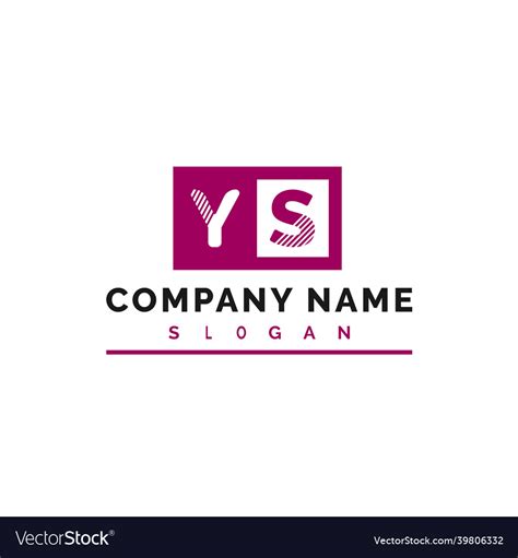 Ys logo design letter logo Royalty Free Vector Image