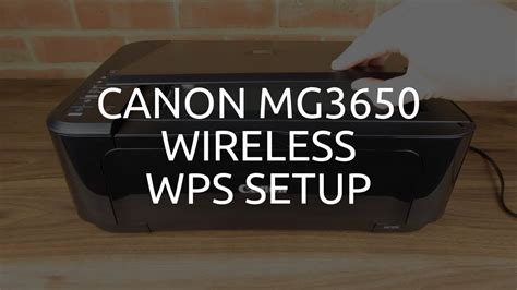 Canon MG3650 Wireless / WiFi WPS Setup - YouTube