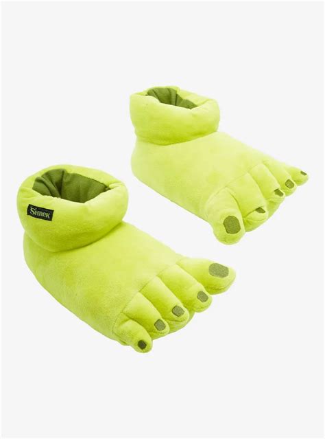 Hot Topic Shrek Feet Plush Slippers | Hawthorn Mall