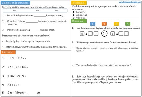 Worksheets For Year 4