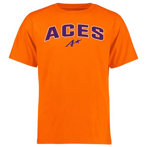 Evansville Purple Aces Orange Proud Mascot T-Shirt