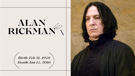 Who is Alan Rickman, the Harry Potter star being celebrated by Google ...