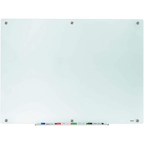 Vergo Dry Erase Frosted Glass Whiteboard, Wall-Mountable (72" W x 48" H) - Walmart.com - Walmart.com