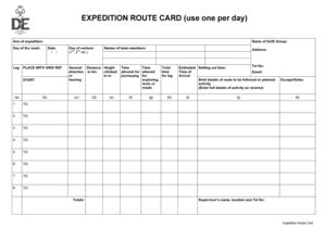 promesa Dominante terrorista route card template Administración No ...