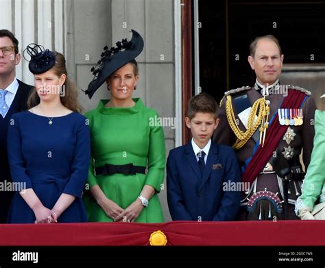 Sophie, Countess of Wessex, Prince Edward, Earl of Wessex and their children Lady Louise Windsor ...