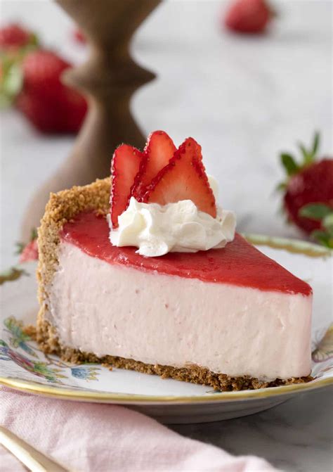 No Bake Strawberry Cheesecake - Preppy Kitchen