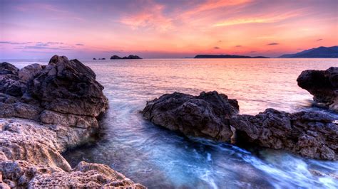 Fond d’écran hd : rocher mer | Beach scenery, Ocean landscape, Scenery