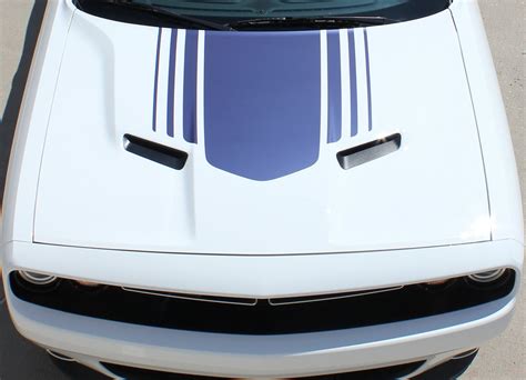 2015-2019 Dodge Challenger Hood Stripes Shaker Decals Vinyl Graphic ...