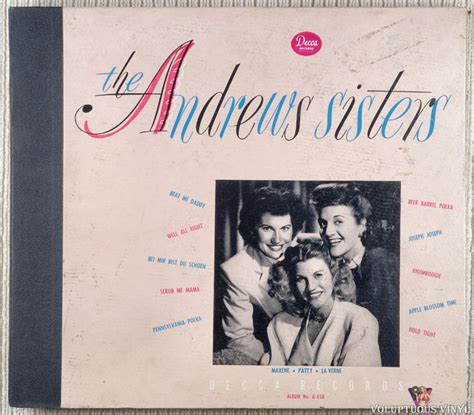 The Andrews Sisters – The Andrews Sisters (1946) 5 × Shellac, 10", 78 ...