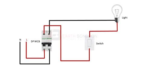 1-way light switch wiring diagram – Earth Bondhon