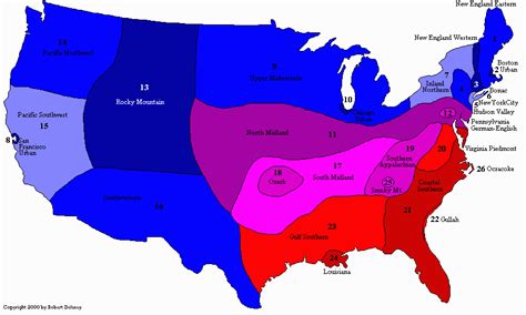 American English dialects — Pronuncian: American English Pronunciation | Map, American english ...