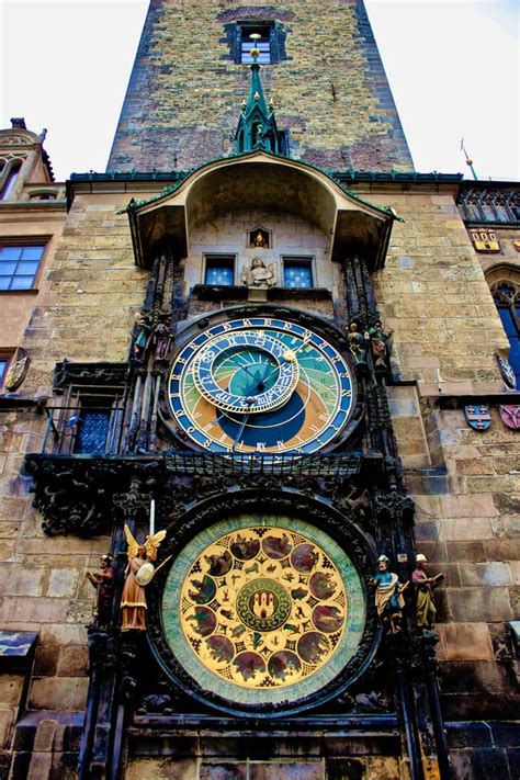 Medieval astronomical clock in Prague, Czech Republic. : r/pics