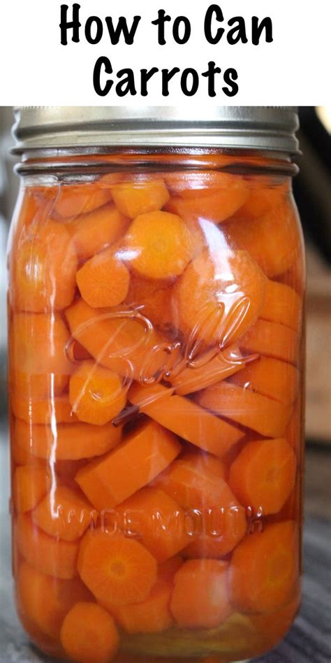 Canning Carrots | Recipe | Canning carrots, Canning recipes, Canning ...