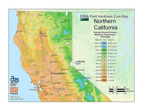 State Maps of USDA Plant Hardiness Zones