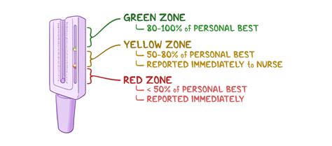 Peak Flow Meter Zones