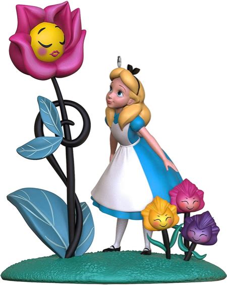 Alice in Wonderland Hallmark Ornament 2021 Features Alice with Flowers - Mousesteps