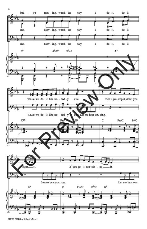 Just Sing (Three-Part Mixed ) arr. Mark Brym | J.W. Pepper Sheet Music