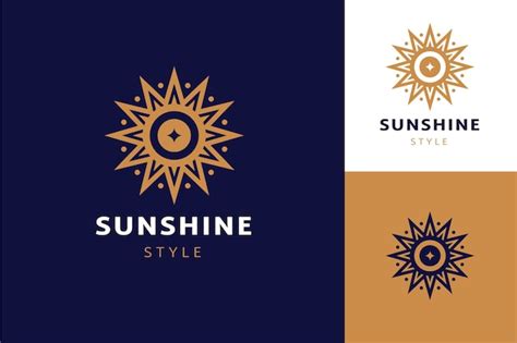 Free Vector | Flat design boho sun logo