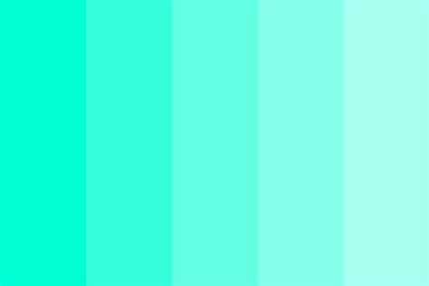 Cyan Fade Color Palette