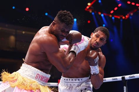 Anthony Joshua beats Francis Ngannou with devastating early knockout to ...