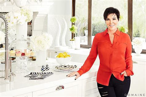 Kris Jenner's Black and White Kitchen | The Megamansion Guide to ...