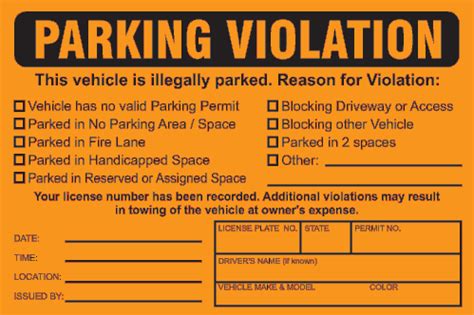 Fake Parking Ticket Printable - FREE DOWNLOAD Parking Notes, Bad ...