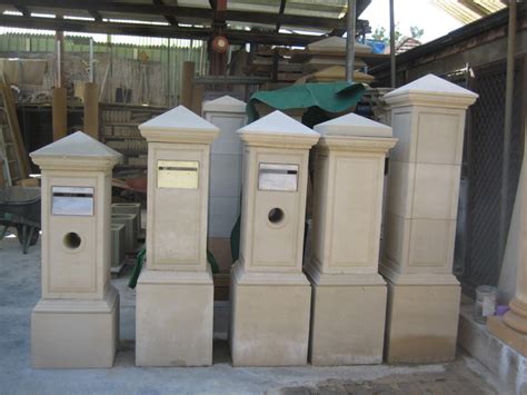 9 Elegant Concrete Sandstone Letterbox Ideas | JCV