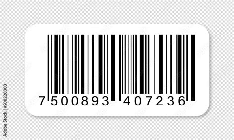 Barcode icon. Barcode vector icon on transparent background. Scan bar label, qr code and ...