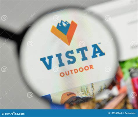 Milan, Italy - November 1, 2017: Vista Outdoor Logo on the Website Homepage. Editorial Stock ...