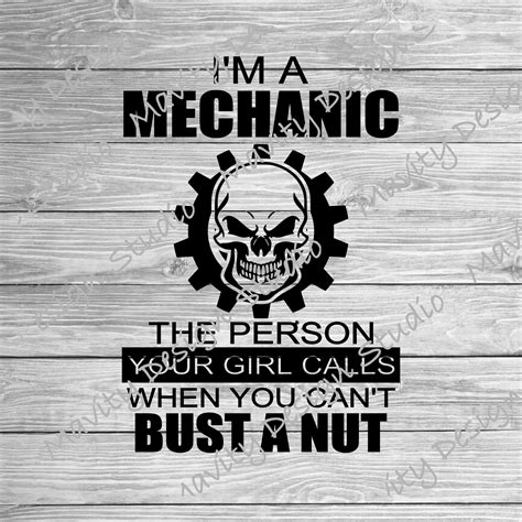 Funny Mechanic Svg for Tshirt I'm a Mechanic the Person - Etsy