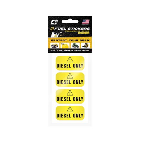 Diesel Fuel Only Sticker | 2"x1" | 4 Labels – FuelStickers.com