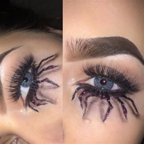 OK, this takes "spider lashes" to a whole new level. | Spider makeup, Spider lashes, Cute ...