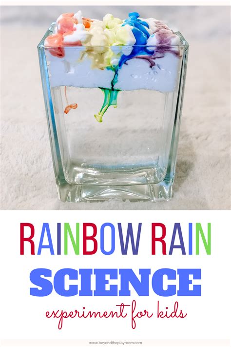 Rainbow Rain Science Experiment | Science experiments kids easy, Science projects for kids, Stem ...